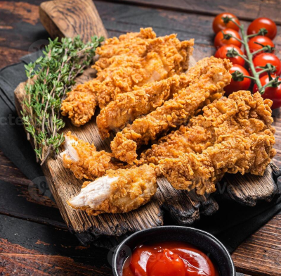 Breaded fillet plate